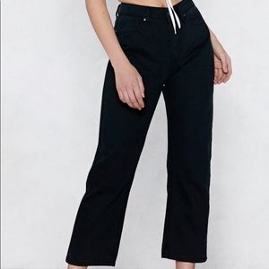Black cropped  jeans